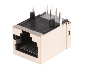 Gniazdo RJ45 Żeński Złącze RJ45 Przewlekany Cat5 TE Connectivity, 90°, 8P8C-żyłowe