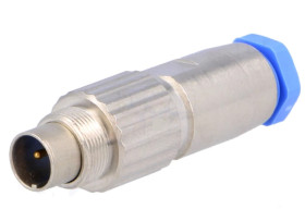 Złącze wielostykowe przemysłowe 3-pinowe Subminiaturowe Montaż na kablu Wtyczka TE Connectivity