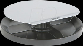 60049EU Monitor stand, Spin Station, height adjustable, white/silver