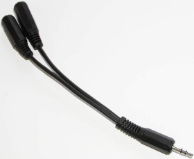 Rozgałęźnik JACK 3.5mm wtyk - 2x gniazdo 0.2m