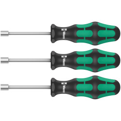 Wera 05134275001 395 HO/3 Sanitary Nutspinner Set 3pc
