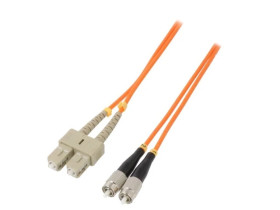 QOLTEC-54047 Patch cord światłowodowy OM2 FC/UPC,SC/UPC 1m LSZH