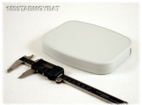 ABS enclosure, (L x W x H) 169 x 135 x 27 mm, light gray (RAL 7035), IP54, 1599TABMGYBAT