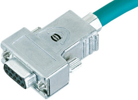 Osłona tylna D-Sub 25 -pinowe Cynk Kątowy, Proste HARTING B