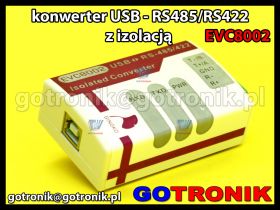 EVC8002 - konwerter USB - RS485/RS422 z izolacją