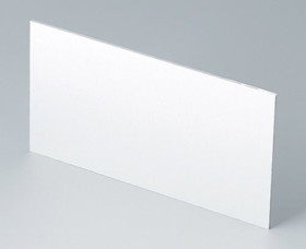 Rear panel, aluminum, (W x H) 118.9 x 62.6 mm, white, B6143112