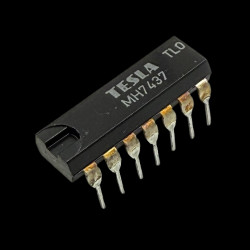 Układ scalony MH7437 DIP14 TESLA cztery bramki NAND z otwartym kolektorem
