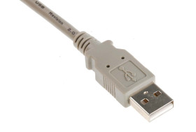 Kabel USB Złącze A USB A Złącze B USB A dł. 3m Przewód USB USB 2.0 kolor: Szary