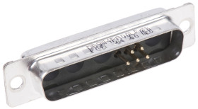 Złącze D-Sub 9-pinowe Męski Proste Montaż na kablu Złoto na niklu