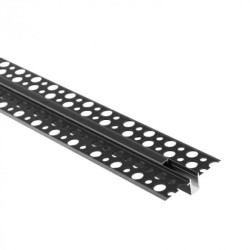 Profil GPW01 podtynkowy czarny + klosz czarny 1m