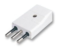 WAC250IT-CKW Wtyk 250V - standard włoski - 3 biegunowy, biały 16A - na kabel