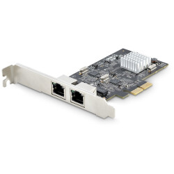 StarTech.com PR22GI-NETWORK-CARD 2-Port 2.5Gbps NBASE-T PCIe Network Card, Inte