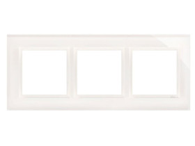 SIMON 54 NATURE Ramka 3 potrójna Nature-Szkło BIAŁA PERŁA IP20/IP44* DRN3/70 KONTAKT SIMON