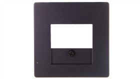 Berker Q.1/Q.3 Element Centralny Do Gniazda Głośnikowego Antracyt Aksamit...