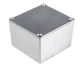 Obudowa Stop aluminium szerokość zew. 58mm długość zew. 64mm wys. zew. 35,1mm RS PRO IP65 Srebrny