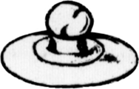 Push button connection, push button Ø 10.3 mm, C-184 007K