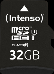 3423480 Micro SDHC card, 32GB, Intenso Class 10