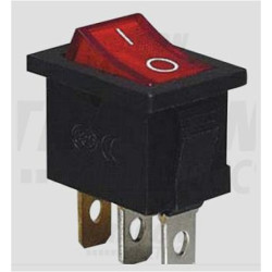 Łącznik TES-33 0-1 czerw. 6A 250V do wbud. TRACON