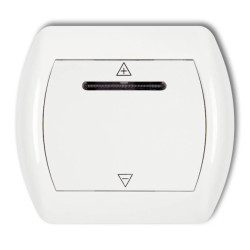 TREND Sterownik roletowy sterowany dotykiem i dowolnym pilotem biały SR-1