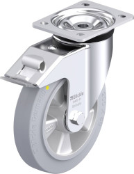 Blickle 936108 LK-ALEV 200K-FI-SG-AS Rolka obrotowa z blachy stalowej Średnica koła: 200 mm Maksymalne obciążenie: 450 k