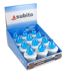 Wkład do znicza świeczka LED Subito COMET niebieski (12 szt)
