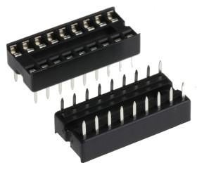 Podstawka DIL 2.54mm Pitch 7.62mm Row Spacing 18-pinowe, Przewlekany Formowany Pin, 10A Winslow