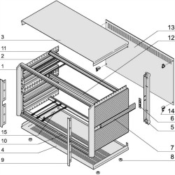 nVent SCHROFF 24576004 Obudowa instalacyjna 19" wielobarwny 1 szt.