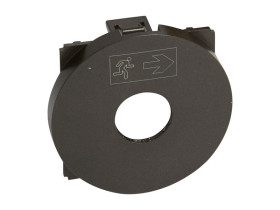 CELIANE Plakietka wyłącznika na klucz do oświetlenia awaryjnego grafitowa 067929 LEGRAND