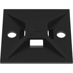 Mounting base, ABS, black, self-adhesive, (L x W x H) 25.4 x 50.3 x 5.1 mm, ABM2S-A-C0