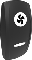 Klosz do przycisku, do użytku z: Przełączniki kołyskowe uszczelniane serii V, kolor: Biały, symbol: Wentylator (symbol)