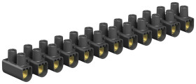 Zacisk rzędowy OBO Bettermann 2056569 16-16 mm² 16-16 mm², 78 CE SW, Ilość styków: 12, 10 szt., czarny