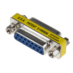 Adapter D-sub z typu D-Sub z 15 stykami na rodzaj Żeński z rodzaju Żeński na typ D-Sub z 15 stykami