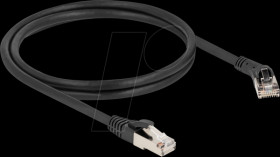 80637 RJ45 Network Cable Cat.8.1 S/FTP plug 45° right angled to plug s