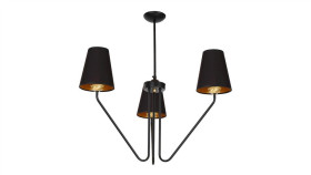 Żyrandol Victoria Black 3Xe27 Mlp4912 Milagro