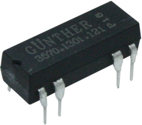 Reed relay, 12 V (DC), 1 Form A (N/O), DIP, 10 W, 3570 1301 121