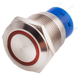 Nasadka przełącznika Chwilowy SPDT średnica wycięcia 19.2mm, montaż panelowy RS PRO