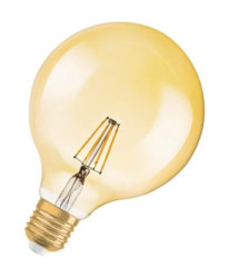 Żarówka LED 6,5W/824 E27 Vintage 1906 LED dim CL GLOBE125 FIL GOLD 51 dim 4058075808997 /4szt./