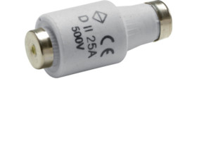 Wkładka bezpiecznikowa DII/E27 wykonanie szybkie F (Bi-Wts) 25A 500VAC LE27F25 HAGER