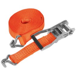 Sealey TD5006J Ratchet Tie Down 50mm x 6mtr Polyester Webbing 5000kg Load Test