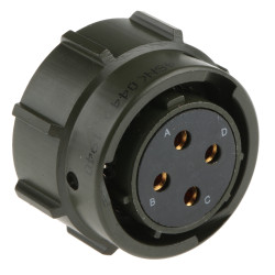 Złącze 4-pinowe Męski Amphenol Limited Żeński Montaż na kablu MIL-DTL-26482 rozmiar 14