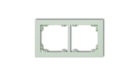 Deco Ramka Podwójna Deco Pastel Matt Miętowy 46Dr-2