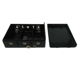 Uchwyt do baterii, x 3, montaż zatrzaskowy