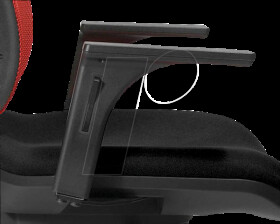 7141 CHR Topstar adjustable armrests, black, 2 pieces