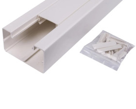 Simon Connect Kanał jednokomorowy Cabloplus PVC 90x55mm czysta biel TK12081/9 /2m/