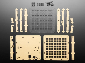 Adafruit 8x8 Trellis Feather M4 Acrylic Enclosure + Hardware Kit