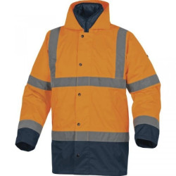 Kurtka ostrzegawcza przeciwdeszczowa 3 w 1 z poliestru oxford powlekanego poliuretanem - klasa 3 - pikowana podpinka z poliestru