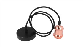 Led Line Oprawa Zwieszana 1Xe27 Aluminium Różowe Złoto