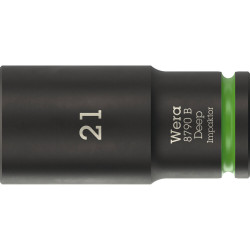 Wera 05005561001 8790 B Impaktor Deep Socket With 3/8&quot; Drive 21 x 63mm