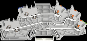 2203-6546 Installation floor clamp, 3-pole, Ø 0.25 - 4 mm