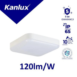 Plafoniera LED IPER LED 35W-NW-L kwadratowa 4200lm 4000K IP65 IK10 II kl. PZH 5 lat Gwar. biały 37297